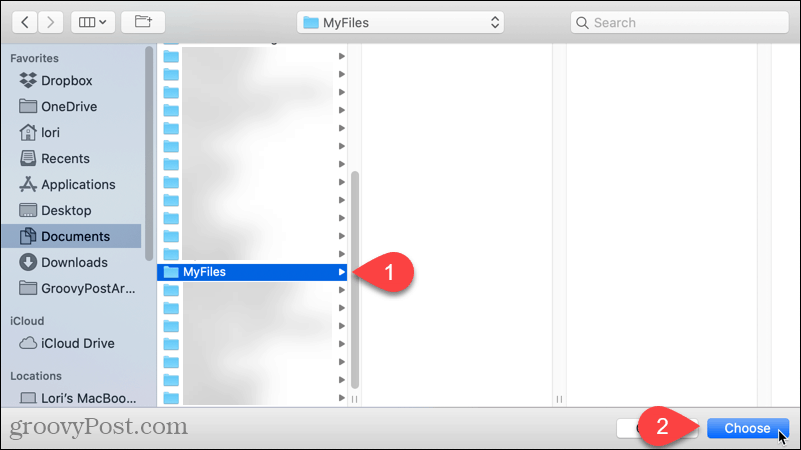 Mac'inizdeki Finder'da açmak için varsayılan bir klasör seçin