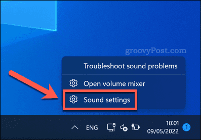 Windows 11'de ses ayarlarını açın