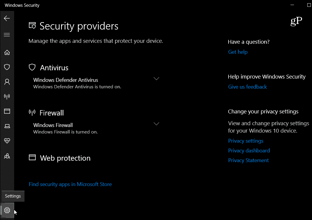 Windows 10 Ekim 2018 Güncelleştirmesi Güvenlik Ayarlarındaki Yenilikler