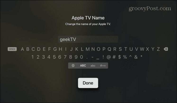 Apple TV'nizin Adını Değiştirin