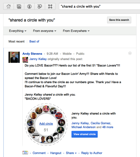 google + başlarken 5 paylaşılan çevre