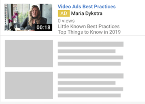 Bir YouTube reklam kampanyası nasıl oluşturulur, 6. adım, bir YouTube reklam biçimi seçin, TrueView discovery reklamları örneği