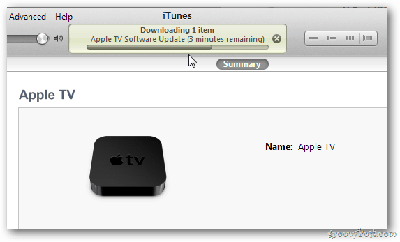 Apple TV Güncelleme İlerleme Durumu