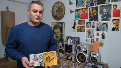 Orhan Gencebay sevgisiyle evini adeta müzeye çevirdi! Poster ve albümler gündem oldu