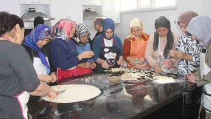 Kadınlar boş zamanlarını değerlendiriyor! İş sahibi olmak için ter döküyor