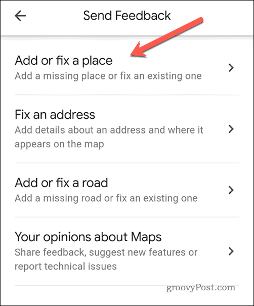 Mobil cihazlarda Google Haritalar'da geri bildirim gönderin