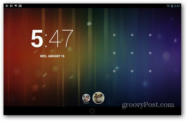 Nexus 7 Tablette Birden Çok Kullanıcı Hesabını Yapılandırma