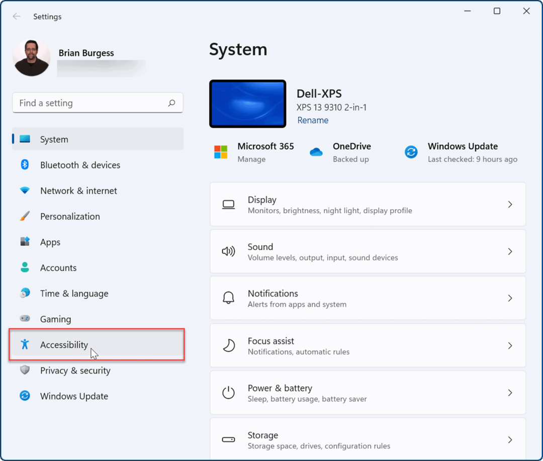 Windows 11 Ayarları Erişilebilirlik