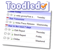 Toodledo haftanın günlerini göster