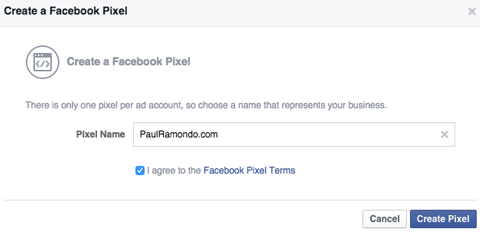 facebook pikseli adlandırmak