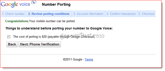 Mevcut Numarayı Google Voice'a Bağlayın