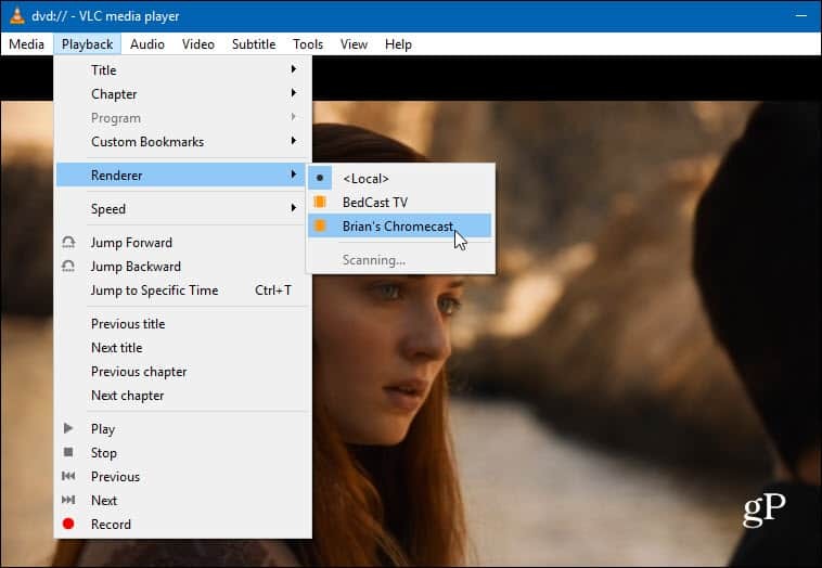 VLC Masaüstünden Chromecast'e