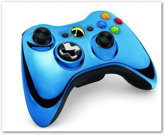 Xbox 360 krom denetleyici mavi