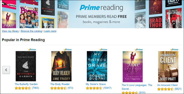 Amazon Prime Okuma Sunuyor: Binlerce Ücretsiz Kitap ve Dergi Sunuyor
