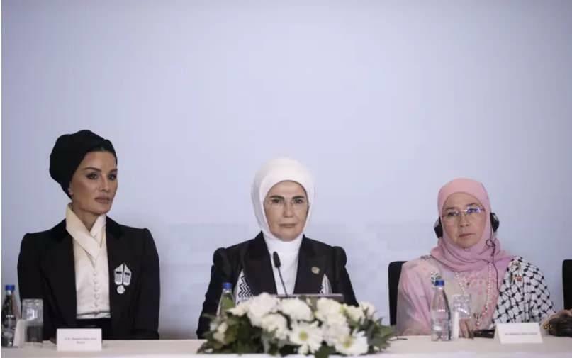 Filistin İçin Tek Yürek Lider Eşleri Zirvesi Basın Açıklaması