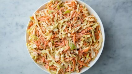 Pratik Coleslaw lahana salatası nasıl yapılır?