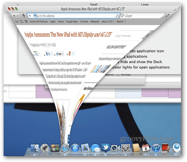 OS X: Uygulama Pencerelerini Dock Simgesine Küçült