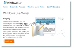 Windows Live Writer 2008 İndirme Sayfası