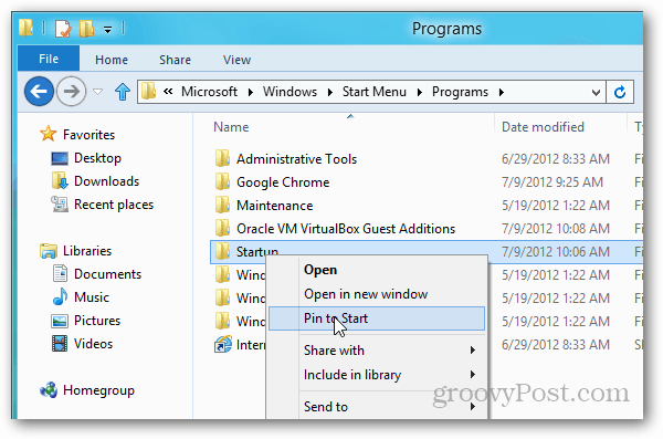 Windows 8 pin başlatmak için