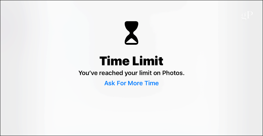 Zaman Sınırı Ekranı Zaman iOS 12 iPad