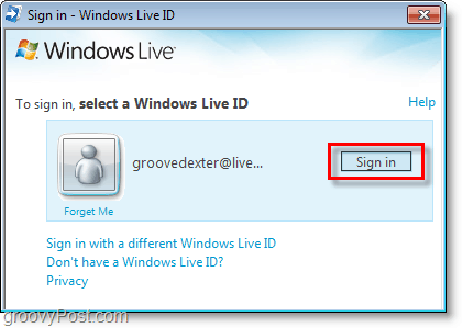 windows live ID'nizi kullanarak bing çubuğunda oturum açın