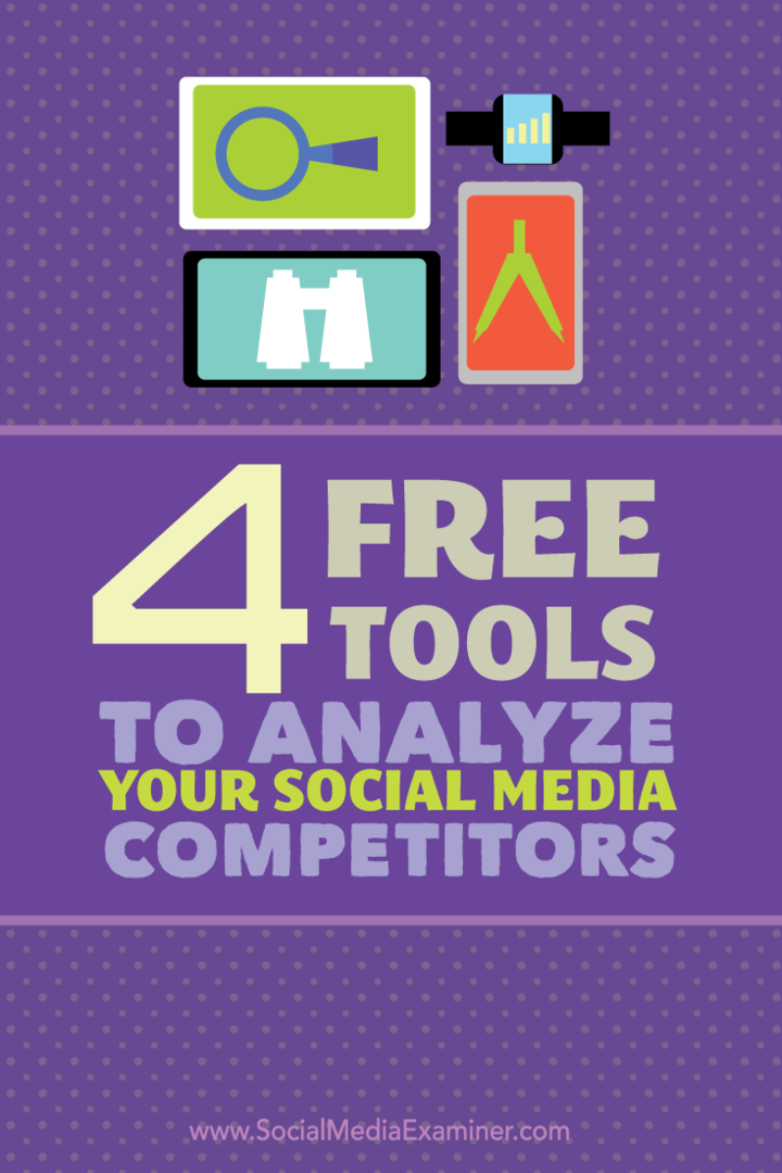 Sosyal Medya Rakiplerinizi Analiz Etmek İçin 4 Ücretsiz Araç: Sosyal Medya Denetçisi
