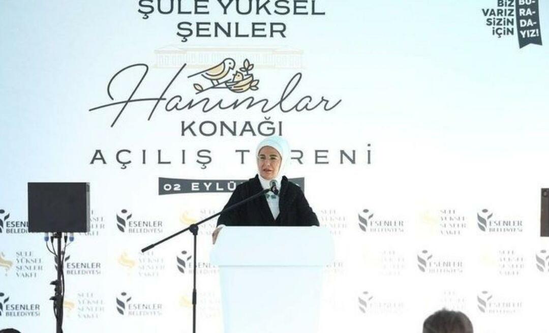 Emine Erdoğan Şule Yüksel Şenler Konağı'nın açılışına katıldı