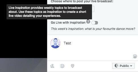 Facebook, yayıncılara yayın yapabilecekleri haftalık konu önerileri sunan yeni bir Canlı video özelliğini test ediyor gibi görünüyor.