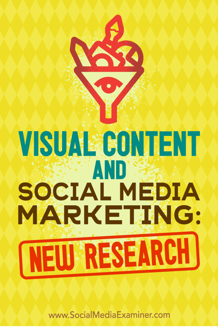 Görsel İçerik ve Sosyal Medya Pazarlaması: Michelle Krasniak tarafından Sosyal Medya Denetçisi Üzerine Yeni Araştırma.