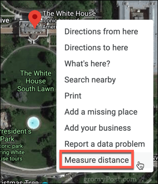 Google Haritalar Mesafeyi Ölçme seçeneği