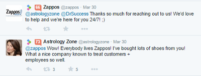 zappos itibar tweet'i