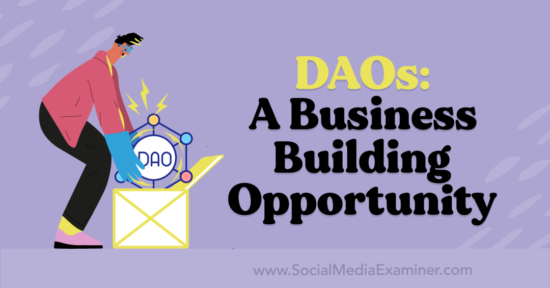 DAO'lar: Bir İş Kurma Fırsatı-Sosyal-Medya-İnceleme Uzmanı