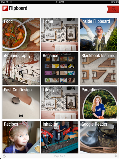 Flipboard ekran görüntüsü