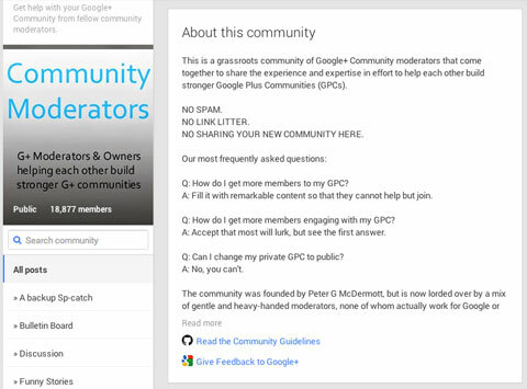 google + topluluk kuralları yayını