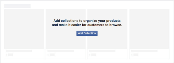 facebook mağazası ürünlerini düzenlemek için koleksiyon ekleyin