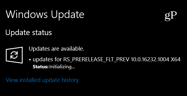 Windows 10 Insider Preview Build 16232.1004 Yayınlandı, Yalnızca Küçük Bir Güncelleme