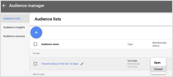 Google AdWords Kitle Listeleri