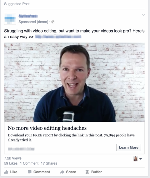 haber akışında facebook video reklamı