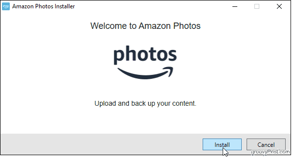 Amazon Photos masaüstü uygulamasını yükleyin