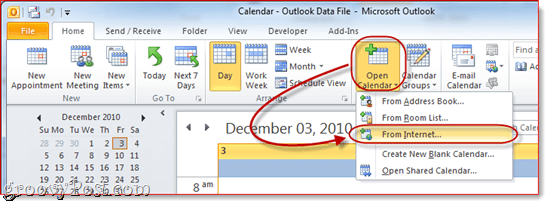 Google Takvim - Outlook 2010`