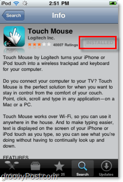 logitech touch mouse'u iphone'a yükle
