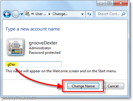 Windows 7 için yeni bir hesap adı oluşturun