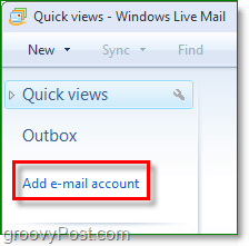 Windows Live Mail'e e-posta hesabı ekle