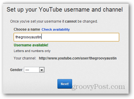 youtube kullanıcı adını ayarla