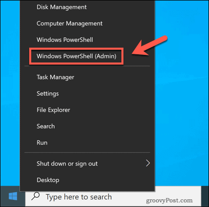 Windows PowerShell'i Başlatma