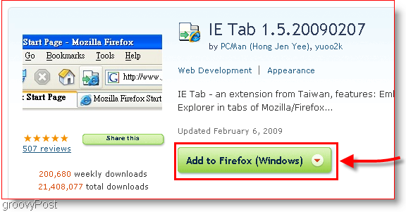 Firefox için IE Sekmesini İndirin