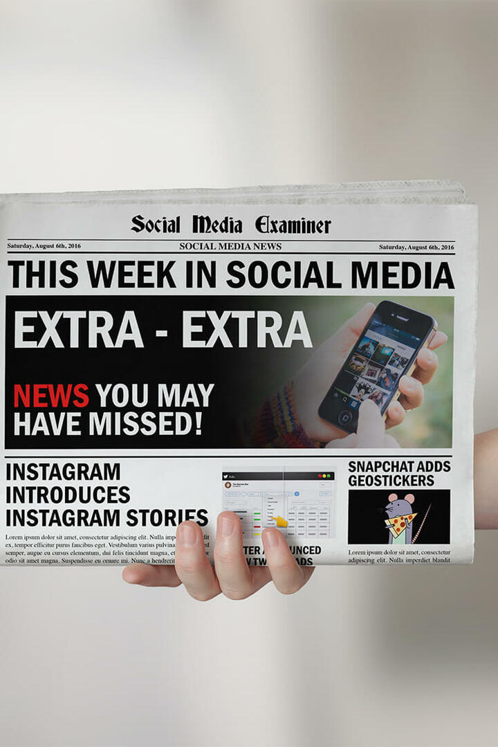 Instagram 24 Saatlik Hikayeleri Yayına Aldı: Sosyal Medyada Bu Hafta: Sosyal Medya Denetçisi