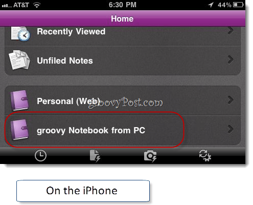 Onenote iphone uygulaması