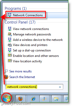 Windows 7'de ağ bağlantıları iletişiminizi açın