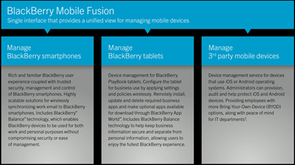 BlackBerry Fusion'a Genel Bakış